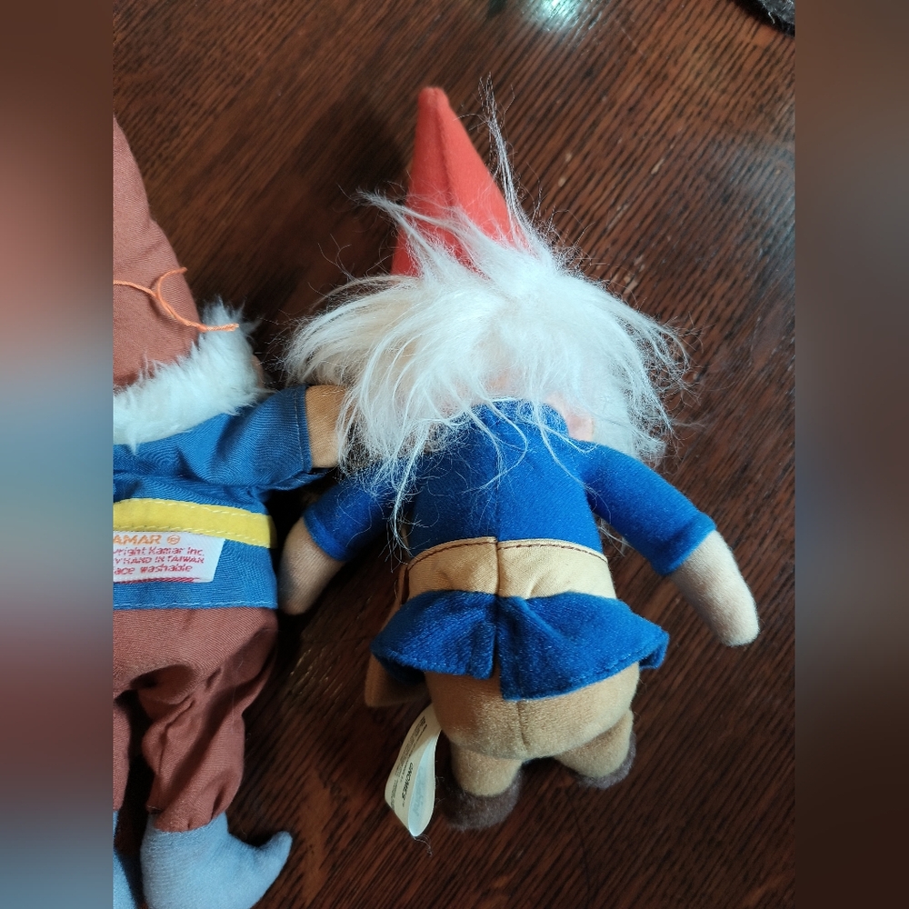 Vintage Japanese Kamar Company Gnome Rubber & Plush Dolls - New Conditio w/Tags! - Picture 5 of 14